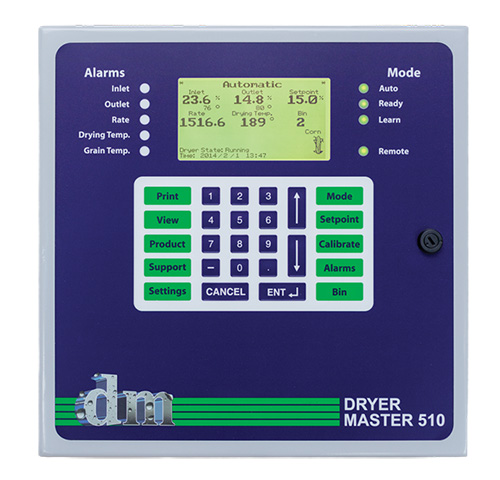 DM510 Controller - Smart Grain Dryer Automation System with Digital Display and Control Panel for Precision Moisture Monitoring